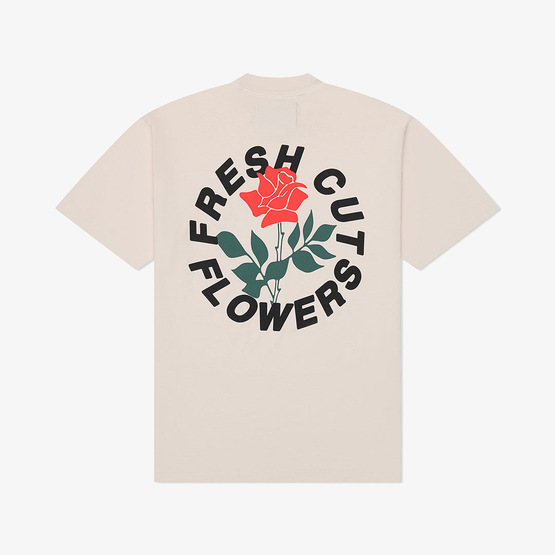 Portland Rose Logo Tee - Creme