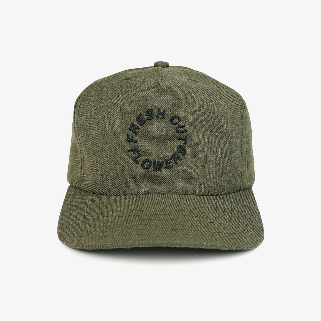 Circle Logo - Shadow Rose Olive Pendleton Wool 5 Panel