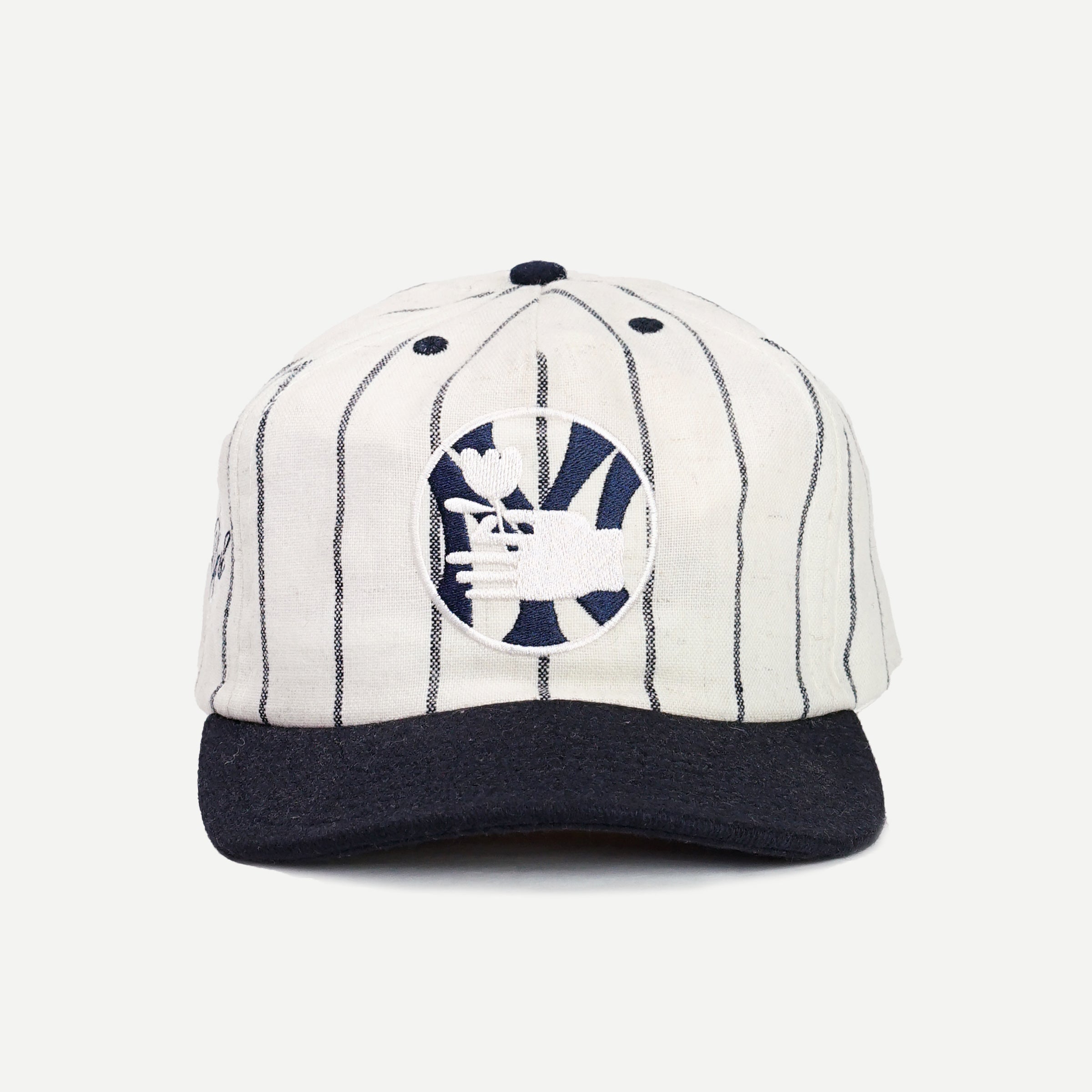 New York Icon Snapback - Off White & Navy