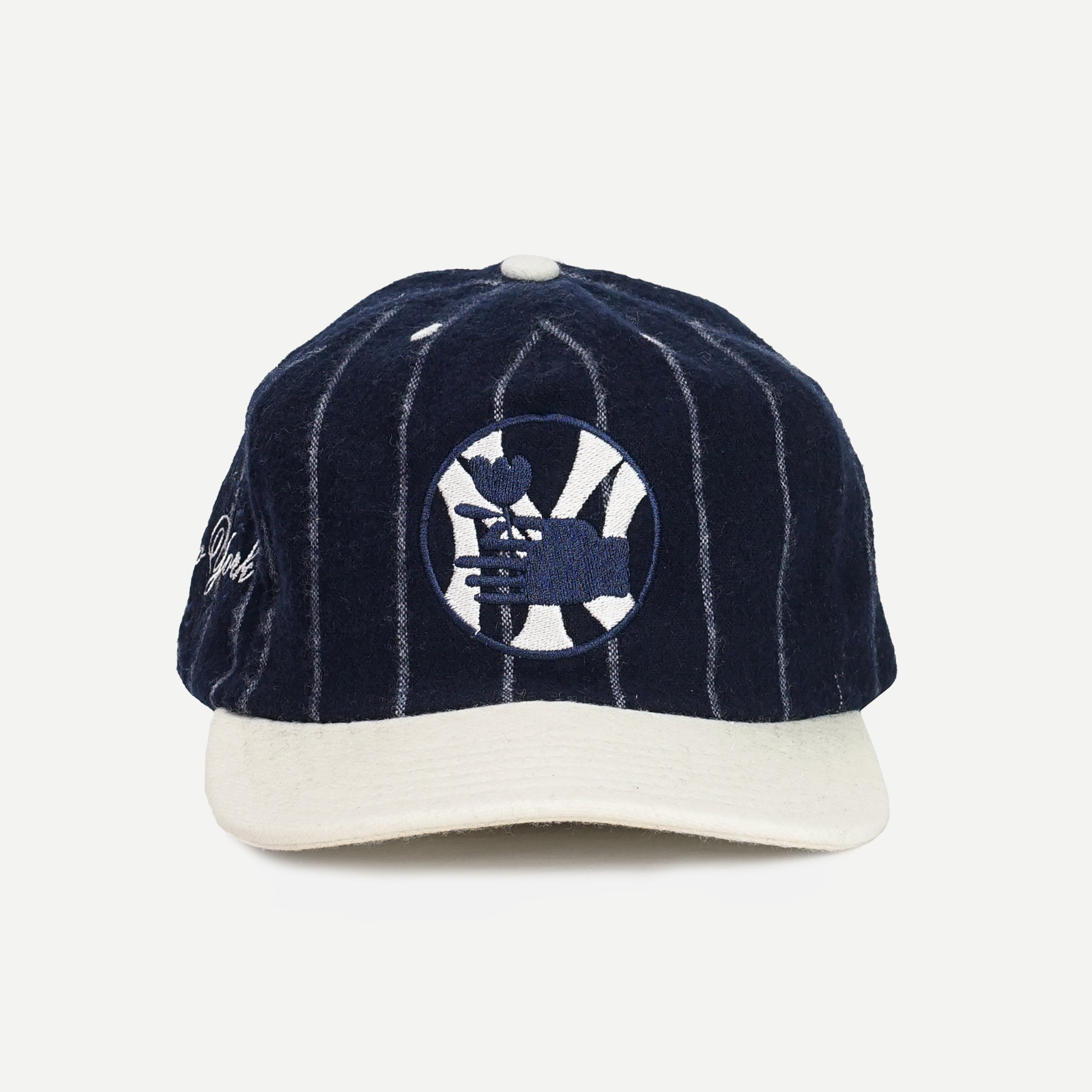 New York Icon Snapback - Navy & Off White