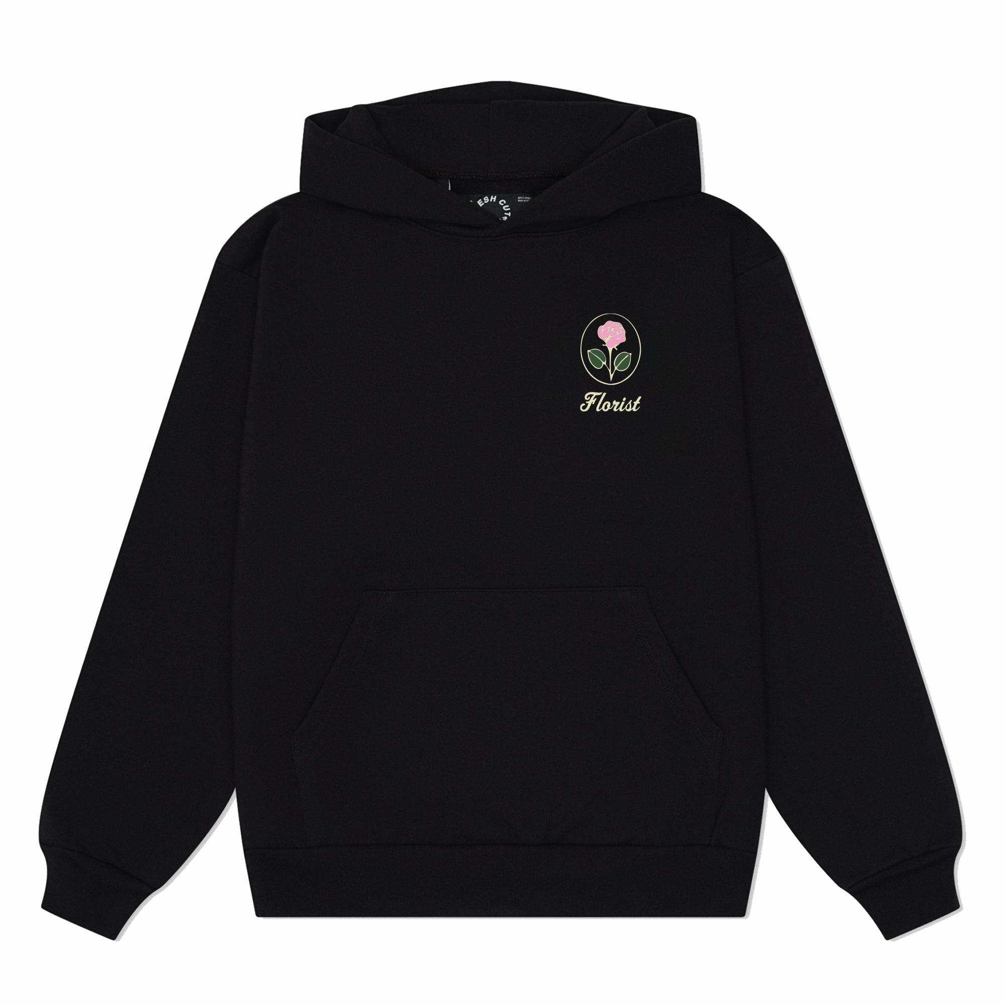 Oval Rose - Black Hoodie