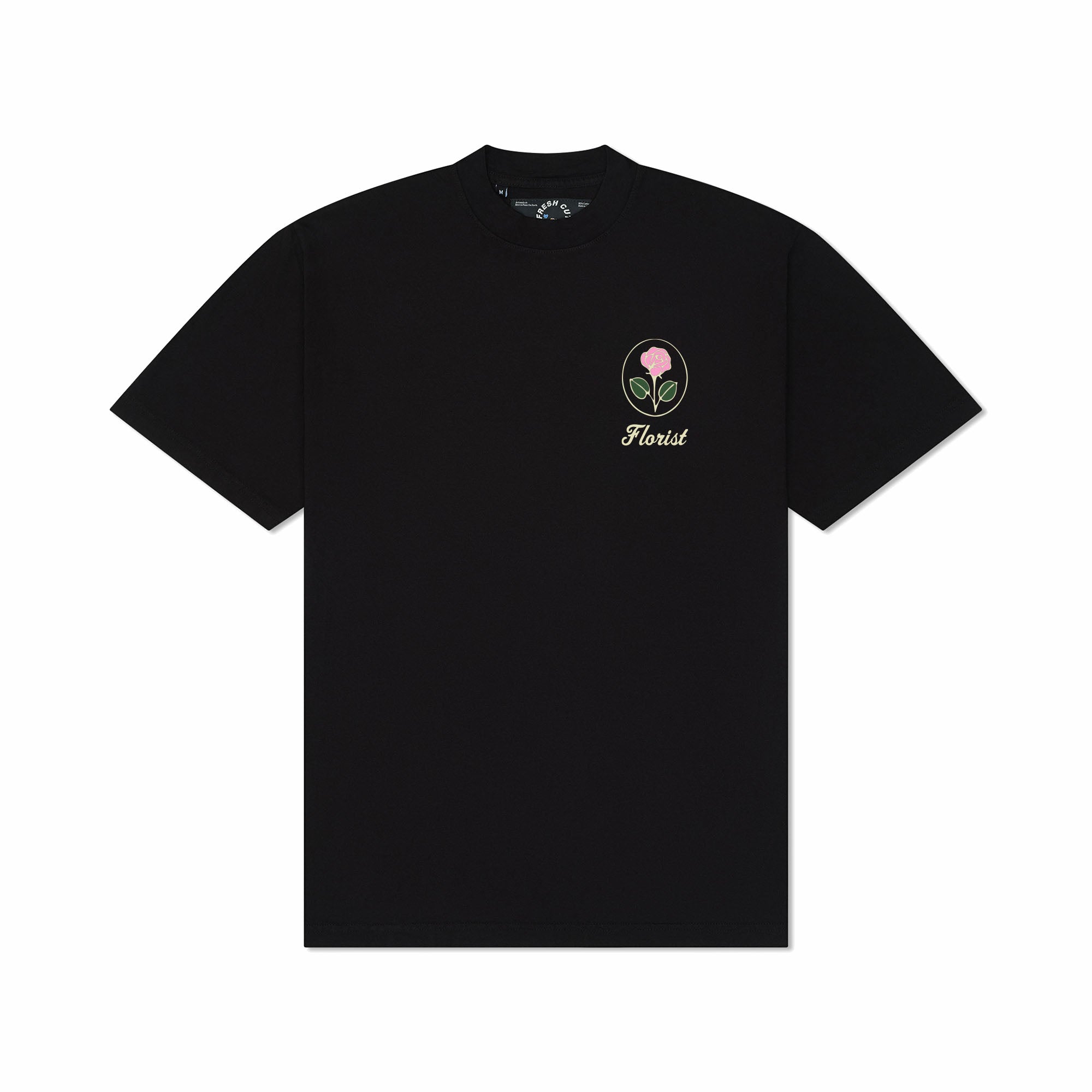 Oval Rose Tee - Black